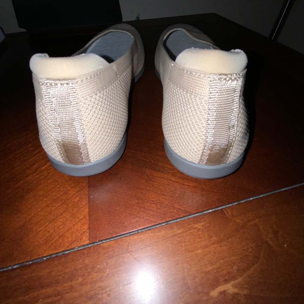 CLARKS TAN KNIT BALLET FLAT  8W. CLOUDSTEPPER - Picture 2 of 11